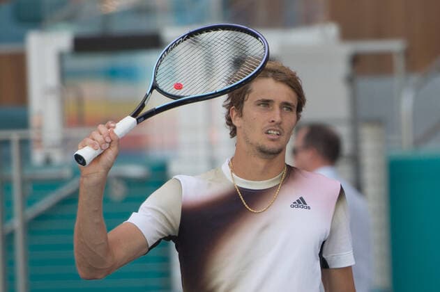Tennis, ATP-Turnier in Miami Alexander Zverev (GER) defeated Thanasi Kokkinakis (AUS) 6-4, 6-4, at the Miami Open being played at Hard Rock Stadium in Miami Gardens, Florida on March 29, 2022: Ã‚ Tennisclix CSM Miami Gardens USA - ZUMAc04_ 20220329_zaf_c04_002 Copyright: xKarlaxKinnex