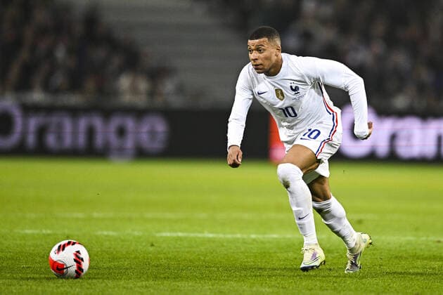 Kylian MBappe (Fra) FOOTBALL : France vs Afrique du Sud - Match Amical - 29 03 2022 JBAutissier Panoramic 