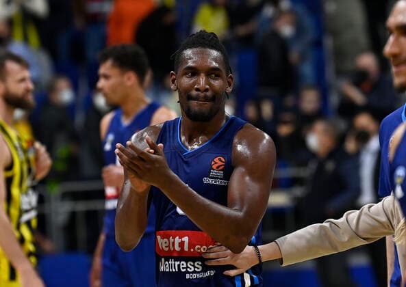 Jaleen Smith of Alba Berlin in action during the Turkish Airlines EuroLeague Regular Season Round 21 match between Fenerbahce Beko Istanbul and Alba Berlin at Ulker Sports Arena in Istanbul, Turkey , on March 29, 2022 