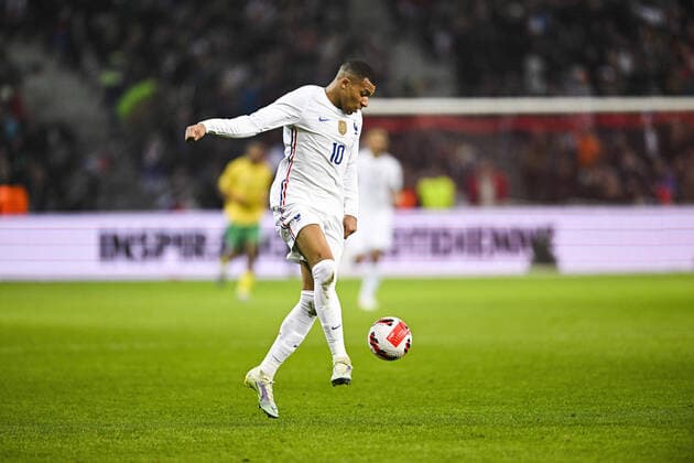 Kylian MBappe (Fra) FOOTBALL : France vs Afrique du Sud - Match Amical - 29 03 2022 JBAutissier Panoramic 
