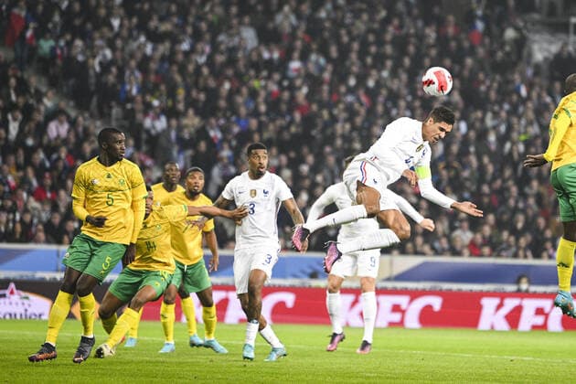 Raphael Varane (Fra) FOOTBALL : France vs Afrique du Sud - Match Amical - 29 03 2022 JBAutissier Panoramic 