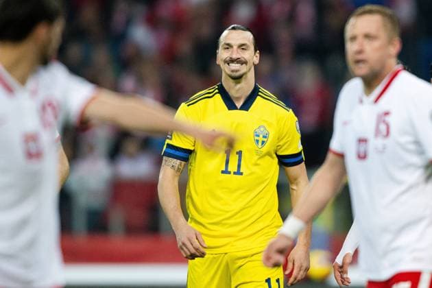 220329 Zlatan Ibrahimovic of Sweden during the FIFA World Cup, WM, Weltmeisterschaft, Fussball Qualifier play-off final between Poland and Sweden on March 29, 2022 in Katowice. Photo: Joel Marklund BILDBYRAN kod JM JM0300 bbeng fotboll football soccer fotball vm-kval kval fifa world cup qualifier landskamp play-off playoff sverige sweden sverige a polen poland Copyright: JOELxMARKLUND BB220329JM098
