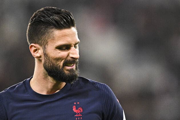 Fußball, Frankreich - Südafrika Echauffement des joueurs de l equipe de France Olivier Giroud (Fra) FOOTBALL : France vs Afrique du Sud - Match Amical - 29 03 2022 JBAutissier Panoramic 