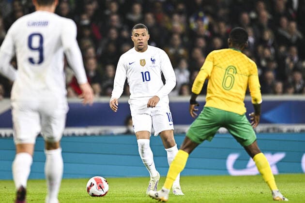 Fußball, Frankreich - Südafrika Kylian MBappe (Fra) FOOTBALL : France vs Afrique du Sud - Match Amical - 29 03 2022 JBAutissier Panoramic 