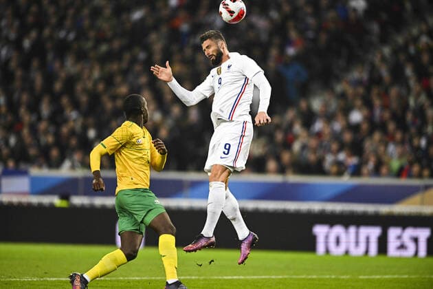 Fußball, Frankreich - Südafrika Olivier Giroud (Fra) FOOTBALL : France vs Afrique du Sud - Match Amical - 29 03 2022 JBAutissier Panoramic 