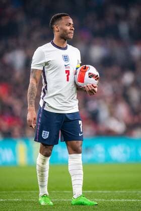 LONDON, ENGLAND - MARCH 29: Raheem Sterling of England during the International Friendly, Länderspiel, Nationalmannschaft match between England and Ivory Coast at Wembley Stadium on March 29, 2022 in London, E England v Ivory Coast - International Friendly Copyright: xSebastianxFrejx
