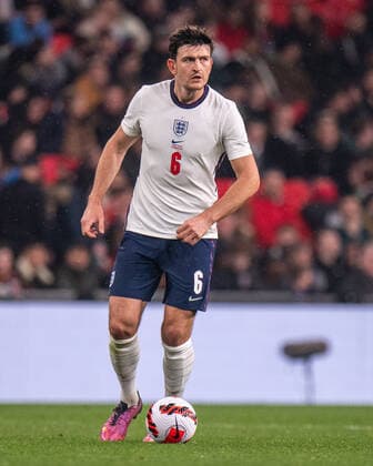 LONDON, ENGLAND - MARCH 29: Harry Maguire of England control ball during the International Friendly, Länderspiel, Nationalmannschaft match between England and Ivory Coast at Wembley Stadium on March 29, 2022 in London, E England v Ivory Coast - International Friendly Copyright: xSebastianxFrejx