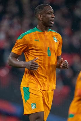 LONDON, ENGLAND - MARCH 29: Willy Boly of Ivory Coast during the International Friendly, Länderspiel, Nationalmannschaft match between England and Ivory Coast at Wembley Stadium on March 29, 2022 in London, E England v Ivory Coast - International Friendly Copyright: xSebastianxFrejx