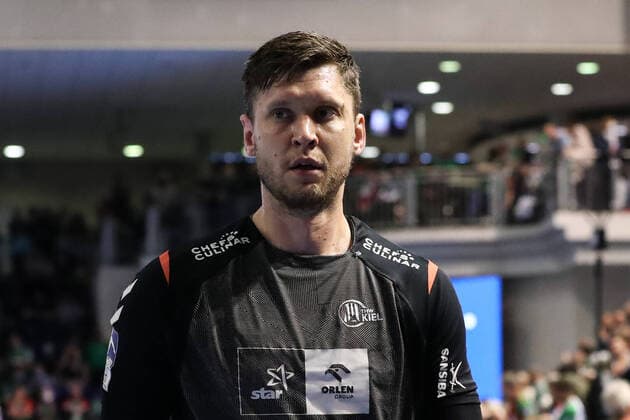 Torwart Niklas Landin Jacobsen (THW Kiel,1) - Handball Bundesliga Saison 2021-2022 SC Magdeburg vs. THW Kiel in der GETEC Arena in Magdeburg - Handball,Deutschland,26.03.2022