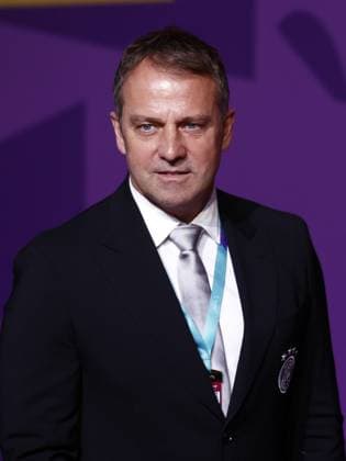 DOHA - Germany coach Hansi Flick and Oliver Bierhoff ahead of the draw for the 2022 FIFA World Cup, WM, Weltmeisterschaft, Fussball in Qatar at the Doha Exhibition & Convention Center (DECC) on April 1, 2022 in Doha, Qatar. KOEN VAN WEEL FIFA World Cup 2022 xVIxANPxSportx xxANPxIVx