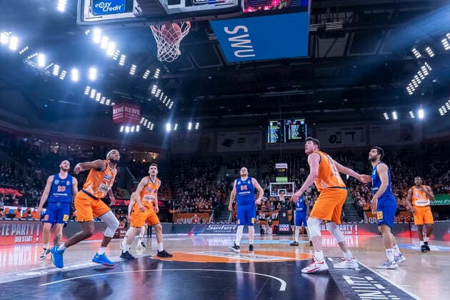 Freiwurf-Punkt von John Bryant (54, Syntainics MBC) GER, Basketball, easyCredit Basketball Bundesliga, Spieltag 28, Ratiopharm Ulm vs Syntainics MBC, 02.04.2022, GER, Basketball, easyCredit Basketball Bundesliga, Spieltag 28, Ratiopharm Ulm vs Syntainics MBC, 02.04.2022 Neu-Ulm Copyright: xEibner-Pressefotox EP_FWF