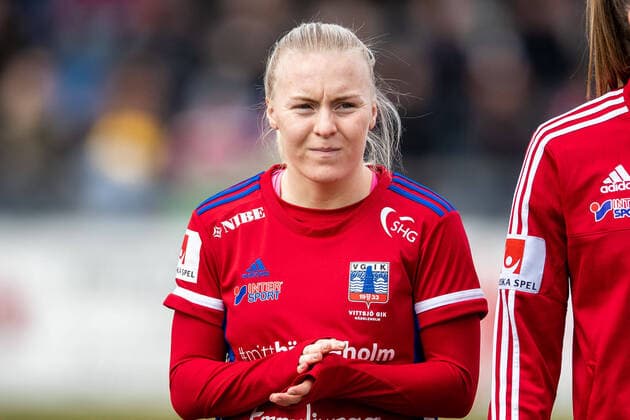 220403 Vittsjös Jutta Rantala under fotbollsmatchen i Damallsvenskan mellan Vittsjö och FC Rosengard den 3 april 2022 i Vittsjö. Copyright: MATHILDAxAHLBERG BB220403BB738