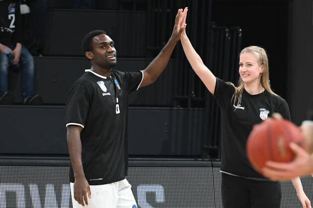 Basketball I Herren I Saison 2021-2022 I Eurocup I 13. Spieltag I Hamburg Towers - Lietkabelis Panevezys I 04.04.2022 Osaro Rich (6, Hamburg Towers) Hamburg edel-optics.de Arena Hamburg Deutschland Copyright: xLobeca AndreasxHannigx