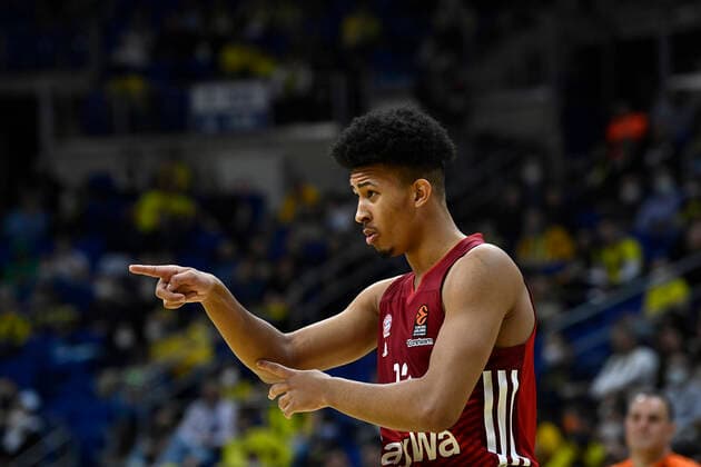 Jason George of Bayerm Munich during the Turkish Airlines EuroLeague Regular Season Round 26 match between Fenerbahce Beko Istanbul and Bayerm Munich at Ulker Sports Arena in Istanbul, Turkey, on April 4, 2022. ( Photo : Seskimphoto ) 
