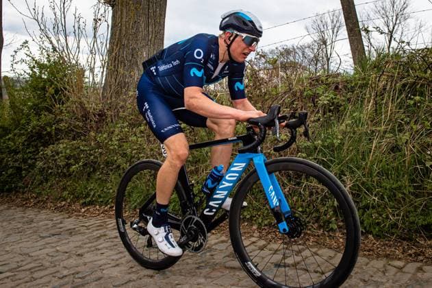 KANTER Max: Ronde Van Vlaanderen 2022 - MenÂ s Race KANTER Max ( GER ) MOVISTAR TEAM ( MOV ) - ESP Querformat - quer - horizontal - Landscape - Event Veranstaltung: Ronde Van Vlaanderen - Category Kategorie: Cycling - Road cycling, Rad, Radsport, Strasse - Elite Men - 1. UWT - World Tour - Location Ort: Europe Belgium - Flanders - Start: Antwerpen - Finish: Oudenaarde - Discipline: Road Race ( RR ) - Distance: 272,5 km - Date Datum: 03.04.2022 Sunday -