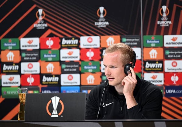06.04.2022, xjhx, Fussball UEFA Europa League, Eintracht Frankfurt - Training und Pressekonferenz emspor, v.l. Sebastian Rode (Eintracht Frankfurt) (DFL DFB REGULATIONS PROHIBIT ANY USE OF PHOTOGRAPHS as IMAGE SEQUENCES and or QUASI-VIDEO) Frankfurt am Main