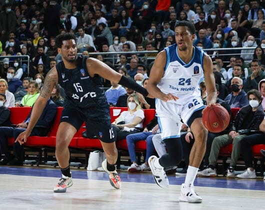 Turk Telekom vs Hamburg Towers Eurocup match in Ankara, Turkey, on 6 April 2022. ( Copyright: MuhammedxAlixYahsix-xDepoxPhotos 17487821