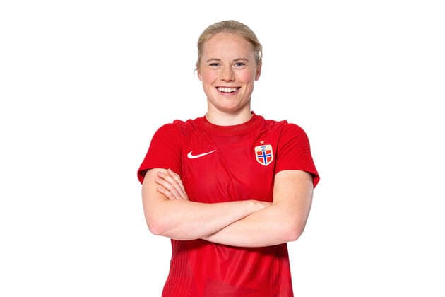 Fußball, Frauen, EM Kader 2022, Nationalteam Norwegen 220407 Julie Blakstad of the Norwegian women?s national football team poses for a portrait on April 4, 2022 in Oslo. Photo: Vegard Grott BILDBYRAN kod VG VG0262 bbeng fotball fotboll football norge norway a kvinner portrett porträtt portraits dam Copyright: VEGARDxGRoTT BB220407VG222