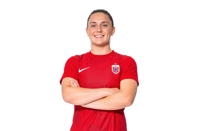 Fußball, Frauen, EM Kader 2022, Nationalteam Norwegen 220407 Vilde Boe Risa of the Norwegian women?s national football team poses for a portrait on April 4, 2022 in Oslo. Photo: Vegard Grott BILDBYRAN kod VG VG0262 bbeng fotball fotboll football norge norway a kvinner portrett porträtt portraits dam Copyright: VEGARDxGRoTT BB220407VG228