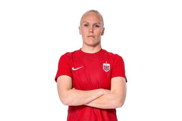 Fußball, Frauen, EM Kader 2022, Nationalteam Norwegen 220407 Maria Thorisdottir of the Norwegian women?s national football team poses for a portrait on April 4, 2022 in Oslo. Photo: Vegard Grott BILDBYRAN kod VG VG0262 bbeng fotball fotboll football norge norway a kvinner portrett porträtt portraits dam Copyright: VEGARDxGRoTT BB220407VG257
