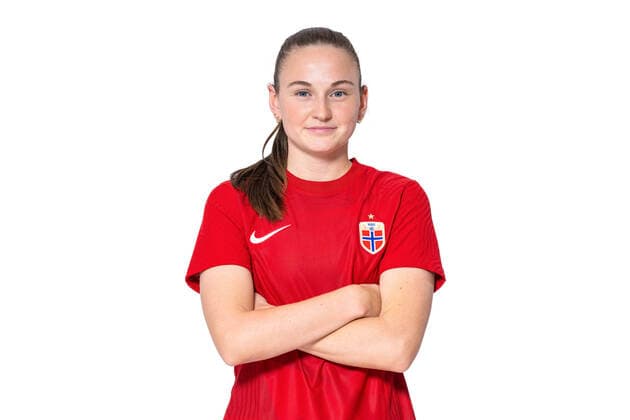 Fußball, Frauen, EM Kader 2022, Nationalteam Norwegen 220407 Vilde Hasund of the Norwegian women?s national football team poses for a portrait on April 4, 2022 in Oslo. Photo: Vegard Grott BILDBYRAN kod VG VG0262 bbeng fotball fotboll football norge norway a kvinner portrett porträtt portraits dam Copyright: VEGARDxGRoTT BB220407VG282