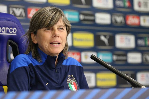 Milena Bertolini CT of ITALY speaks about the next match of 2023 World Cup qualifying-off football match between Italy and Lituania at Ennio Tardini on April 8, 2022 in Parma, Italy.  Copyright: xLucaxAmedeoxBizzarrix xipa-agencx xx 0