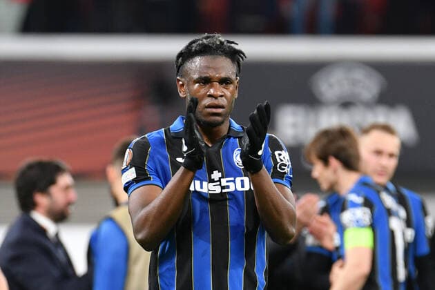 Duvan Zapata (Atalanta Bergamo), RB Leipzig vs. Atalanta Bergamo, Fussball, Europa League, 07.04.2022 DFB DFL REGULATIONS PROHIBIT ANY USE OF PHOTOGRAPHS AS IMAGE SEQUENCES AND OR QUASI-VIDEO RB Leipzig vs. Atalanta Bergamo, Fussball, Europa League, 07.04.2022 Leipzig Copyright: xBertxHarzer xEibner-Pressefotox