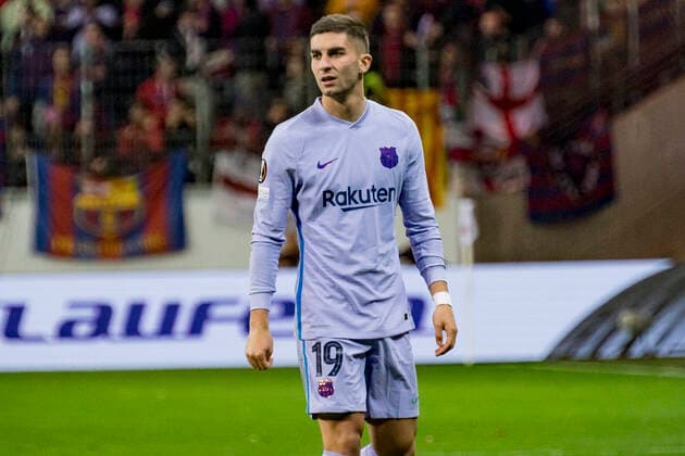UEFA Europa League, Eintracht Frankfurt vs. FC Barcelona, Barca Deutsche Bank Park, Frankfurt, 07.04.2022 Ferran Torres (FC Barcelona 19), Eintracht Frankfurt vs. FC Barcelona, Frankfurt, Deutsche Bank Park, 7.4.2022 Copyright: xBEAUTIFULxSPORTS Gawlikx