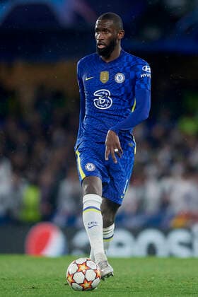Chelsea FC v Real Madrid Quarter Final Leg One - UEFA Champions League Antonio Rudiger of Chelsea in action during the UEFA Champions League Quarter Final Leg One match between Chelsea FC and Real Madrid at Stamford Bridge on April 6, 2022 in London, United Kingdom. London England  Copyright: xJosexBretonx originalFilename:breton-chelseaf220406_npgwO.jpg