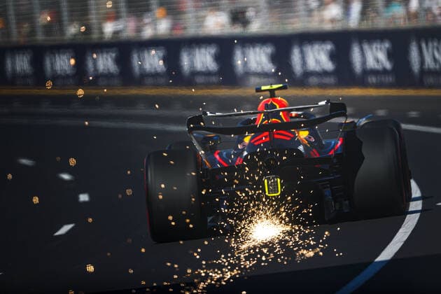 11 PEREZ Sergio (mex), Red Bull Racing RB18, action during the Formula 1 Heineken Australian Grand Prix 2022, 3rd round of the 2022 FIA Formula One World Championship, WM, Weltmeisterschaft on the Albert Park Circuit, from April 8 to 10, 2022 in Melbourne, Australia - F1 - AUSTRALIAN GRAND PRIX 2022 DPPI Panoramic  00122008__V2_7442.JPG_