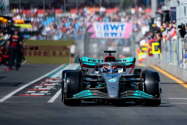 George Russell (UK, Mercedes AMG Petronas F1 Team 63) im Mercedes W13, AUS, Formel 1 Grand Prix von Australien, Albert Park Circuit Melbourne, Pre-Events, 07.04.2022 AUS, Formel 1 Grand Prix von Australien, Albert Park Circuit Melbourne, Pre-Events, 07.04.2022 Copyright: xEibner Memmlerx EP_MMR