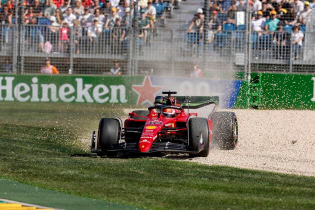16 Charles Leclerc (MCO, Scuderia Ferrari), F1 Grand Prix of Australia at Melbourne Grand Prix Circuit on April 8, 2022 in Melbourne, Australia. (Photo by HOCH ZWEI) Melbourne Australia