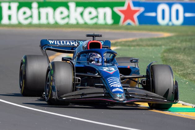 MELBOURNE, AUSTRALIA - APRIL 08: Alexander Albon (23) of Thailand and Williams Racing during the Australian Formula One Grand Prix at Albert Park on April 08, 2022 in Melbourne, Australia. (Photo by Steven Markham Icon Sportswire) AUTO: APR 08 F1 - Australian Grand Prix Icon22040811761