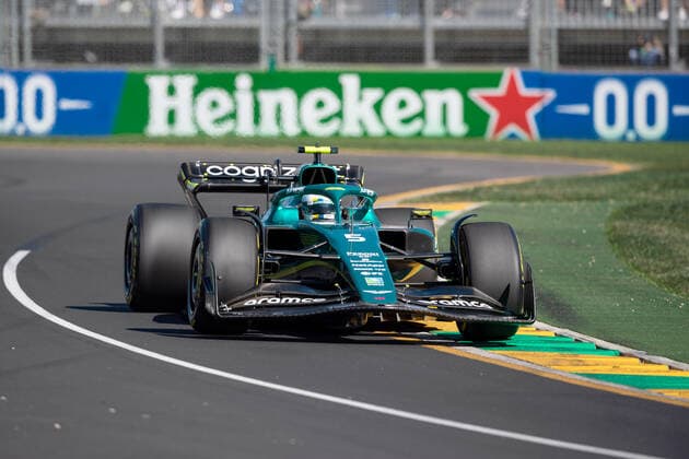MELBOURNE, AUSTRALIA - APRIL 08: Sebastian Vettel (5) of Germany and Aston Martin Aramco Cognizant F1 Team during the Australian Formula One Grand Prix at Albert Park on April 08, 2022 in Melbourne, Australia. (Photo by Steven Markham Icon Sportswire) AUTO: APR 08 F1 - Australian Grand Prix Icon22040812431