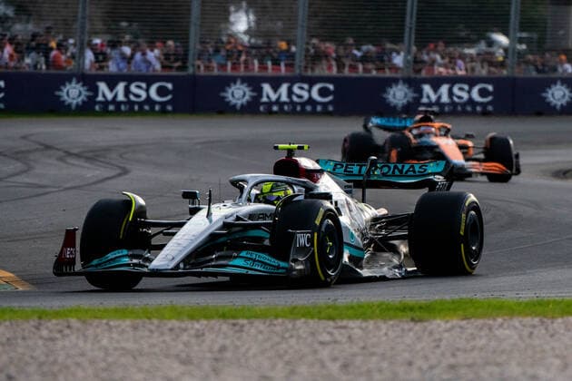 Lewis Hamilton (UK, Mercedes AMG Petronas F1 Team 44) im im Mercedes W13, AUS, Formel 1 Grand Prix von Australien, Albert Park Circuit Melbourne, Pre-Events, 07.04.2022 AUS, Formel 1 Grand Prix von Australien, Albert Park Circuit Melbourne, Pre-Events, 07.04.2022 Copyright: xEibner Memmlerx EP_MMR