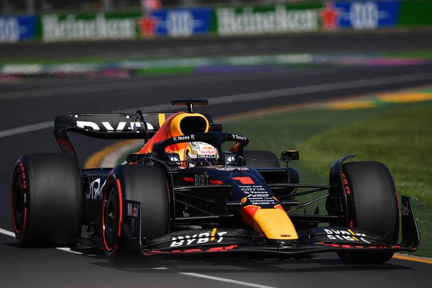 AUSTRALIAN F1 GRAND PRIX, Max Verstappen of Red Bull Racing during the Formula 1 Australian Grand Prix 2022 at the Albert Park Grand Prix Circuit in Melbourne, Friday, April 8, 2022. ( NO ARCHIVING, EDITORIAL USE ONLY, NO USE IN BOOKS WITHOUT CONSENT MELBOURNE VIC AUSTRALIA  Copyright: xJOELxCARRETTx 20220408001644907525