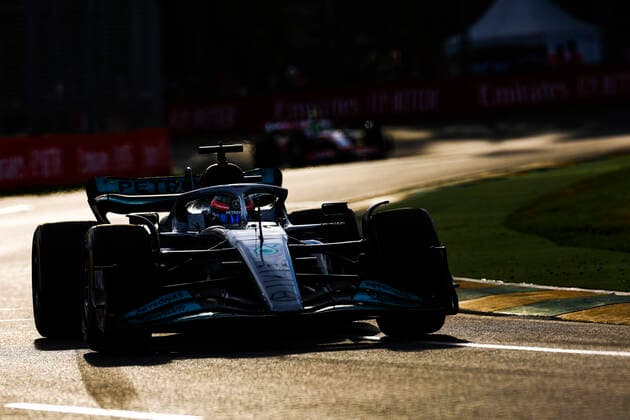 63 George Russell (GBR, Mercedes-AMG Petronas F1 Team), F1 Grand Prix of Australia at Melbourne Grand Prix Circuit on April 8, 2022 in Melbourne, Australia. (Photo by HOCH ZWEI) Melbourne Australia