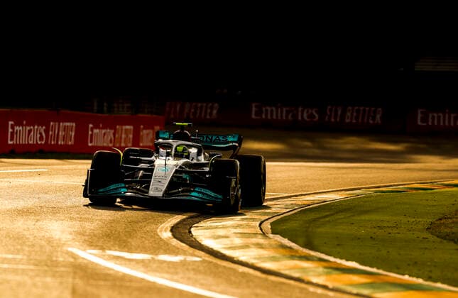 44 Lewis Hamilton (GBR, Mercedes-AMG Petronas F1 Team), F1 Grand Prix of Australia at Melbourne Grand Prix Circuit on April 8, 2022 in Melbourne, Australia. (Photo by HOCH ZWEI) Melbourne Australia