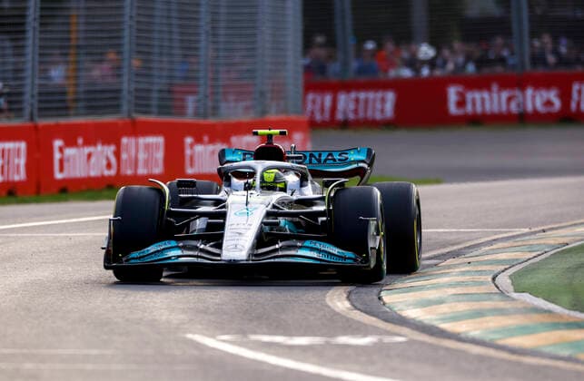 44 Lewis Hamilton (GBR, Mercedes-AMG Petronas F1 Team), F1 Grand Prix of Australia at Melbourne Grand Prix Circuit on April 8, 2022 in Melbourne, Australia. (Photo by HOCH ZWEI) Melbourne Australia