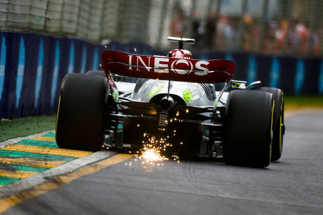 44 Lewis Hamilton (GBR, Mercedes-AMG Petronas F1 Team), F1 Grand Prix of Australia at Melbourne Grand Prix Circuit on April 8, 2022 in Melbourne, Australia. (Photo by HOCH ZWEI) Melbourne Australia
