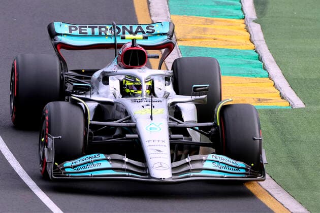 HAMILTON Lewis F1 Team Mercedes FIA F1 Saison 2022 GP 2022 Melbourne Australien am 08.04.2022 in Melbourne Copyright: xJerryxAndrex