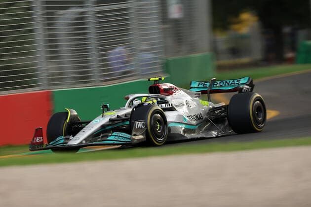 FORMULA 1 ROLEX AUSTRALIAN GRAND PRIX 2022 08.04.2022, Albert-Park, Melbourne, FORMULA 1 ROLEX AUSTRALIAN GRAND PRIX 2022 , im Bild Lewis Hamilton (GBR), Mercedes-AMG Petronas Formula One Team