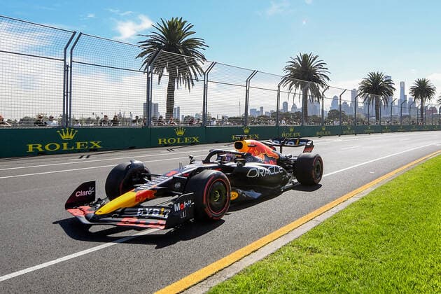 8th April 2022, Albert Park, Melbourne, Australia; FIA Formula 1 Australian Grand Prix, Free Practise sessions; Max Verstappen of the Netherlands drives the number 1 Oracle Red Bull Racing RB18 during practice  ActionPlus12376496 MorganxHancock