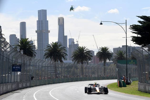 8th April 2022, Albert Park, Melbourne, Australia; FIA Formula 1 Australian Grand Prix, Free Practise sessions; Sergio Perez of Mexico drives the number 11 Oracle Red Bull Racing RB18 drives during practice  ActionPlus12376486 MorganxHancock
