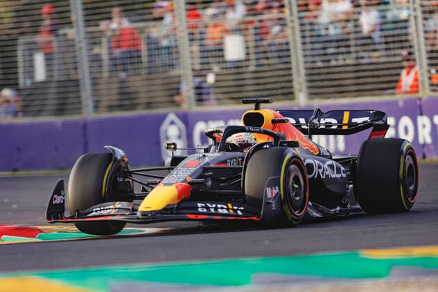 8th April 2022, Albert Park, Melbourne, Australia; FIA Formula 1 Australian Grand Prix, Free Practice sessions; Red Bull driver Max Verstappen during free practice 2 at the Australian Formula 1 Grandprix  ActionPlus12376621 StephenxBlackberry