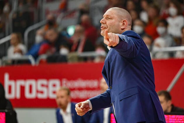 Headcoach Oren Amiel (Brose Bamberg) Brose Bamberg - Niners Chemnitz - easyCredit-BBL - Basketball Bundesliga Saison 2021 22 Spieltag 29, 08.04.2022 Bamberg, Brose Arena Foto: Daniel Löb Loeb Copyright: DanielxLöb