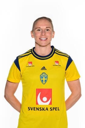 220405 Jonna Andersson under en porträttfotografering med det svenska damlandslaget i fotboll den 5 april 2022 i Göteborg. Copyright: CARLxSANDIN BB220405CS070