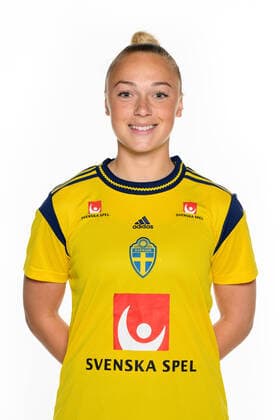 220405 Hanna Bennison under en porträttfotografering med det svenska damlandslaget i fotboll den 5 april 2022 i Göteborg. Copyright: CARLxSANDIN BB220405CS073