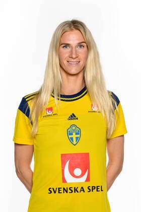 220405 Sofia Jakobsson under en porträttfotografering med det svenska damlandslaget i fotboll den 5 april 2022 i Göteborg. Copyright: CARLxSANDIN BB220405CS084
