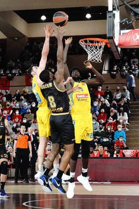 Dwayne Bacon (AS Monaco) BASKETBALL : Monaco vs Alba Berlin - Euroleague - Monaco - 08 04 2022 NorbertScanella Panoramic 
